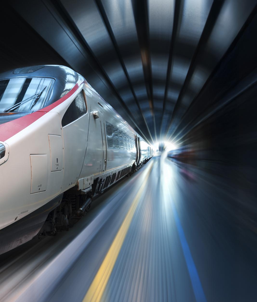 Rail stock photo